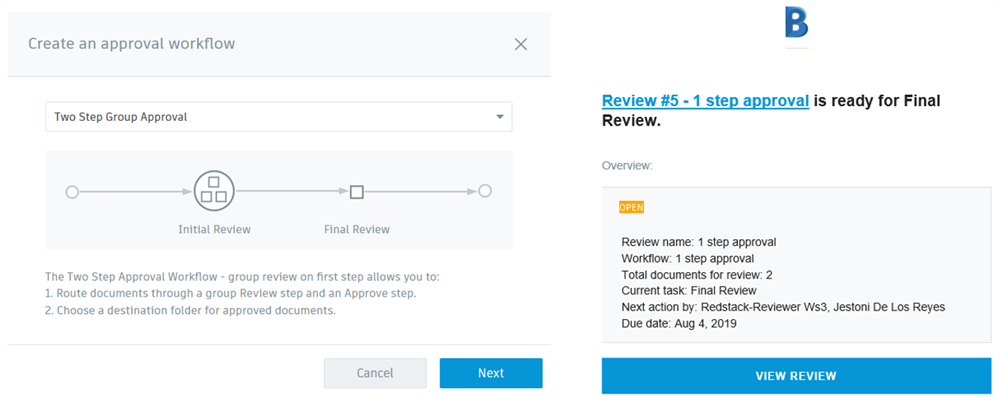 APPROVAL WORKFLOWS